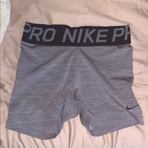 grey nike pros